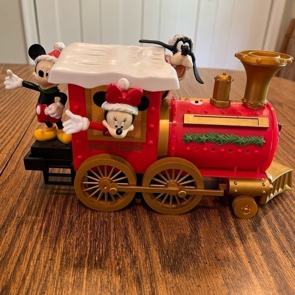 Disney Other - Disney’s Ruz Express Music Train Engine Christmas Goofy, Minnie, Mickey Mouse 🎄